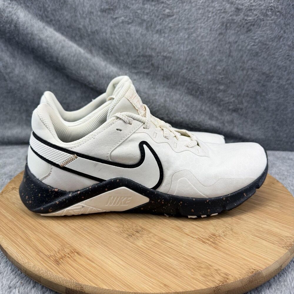 Nike Shoes Womens Size 8 White Black Mesh Training Gym Sneakers CZ3668-100